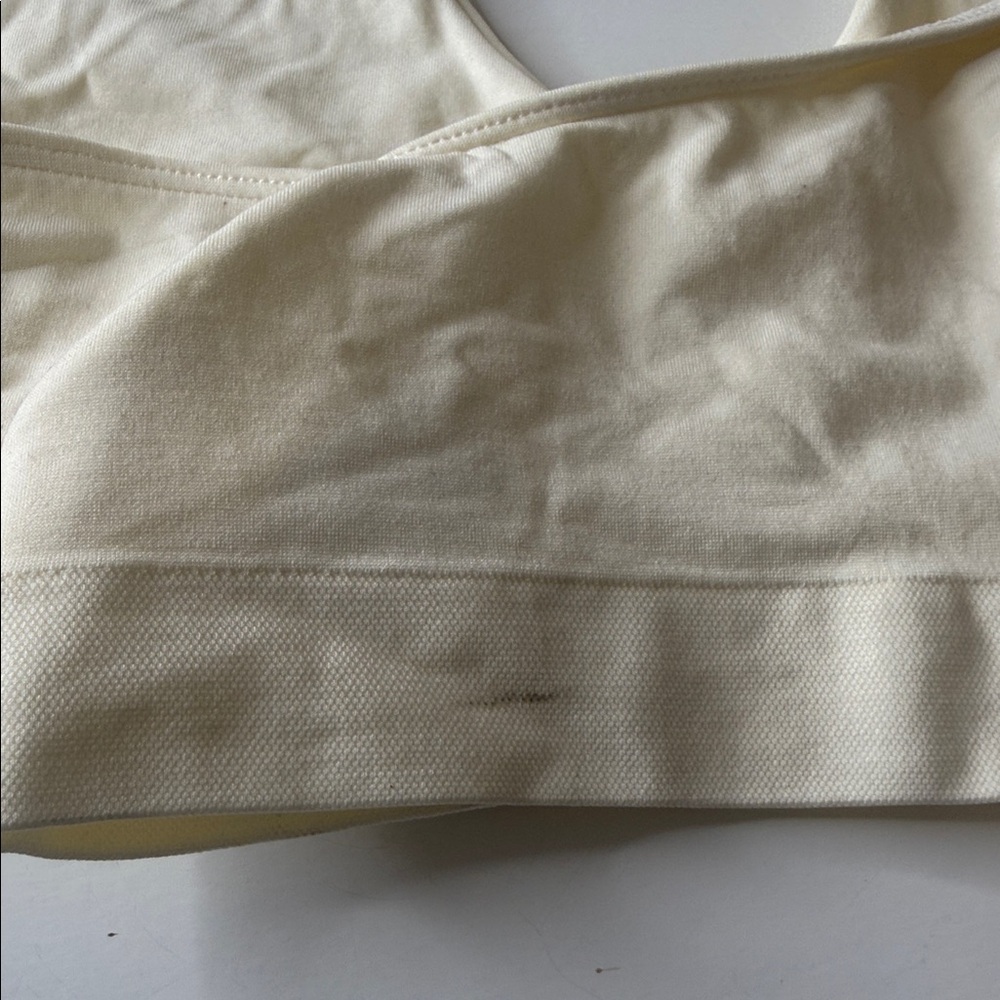 Free People Essential U Neck Halter Neck Bra Cream Size Medium / Large - Picture 8 of 8